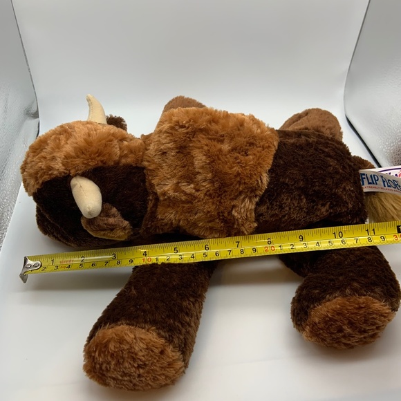 Mary Meyer Flip Flops Bean Bag Buffalo 10" Plush Stuffed Animal - Picture 11 of 11